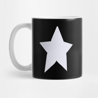 Periwinkle Very Peri Blue Very Pale Tone Star Mug